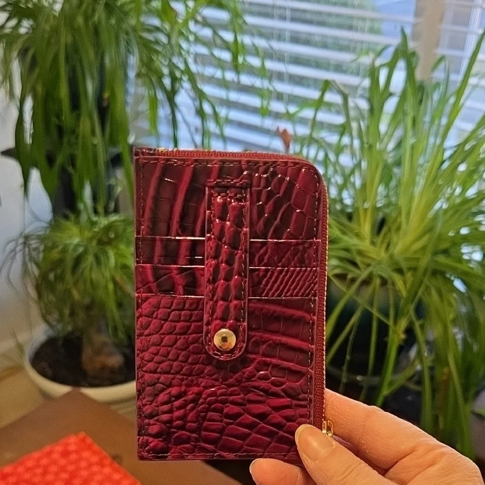 Brahmin Lennon Credit Card Wallet in Sugar Plum Melbourne. NWT. - Picture 4 of 14